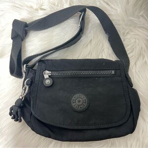 Kipling Sabian Mini Crossbody Shoulder Bag Black Casual Resort Wear Essential